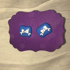 Handmade button earrings. Not clip on, real earrings.